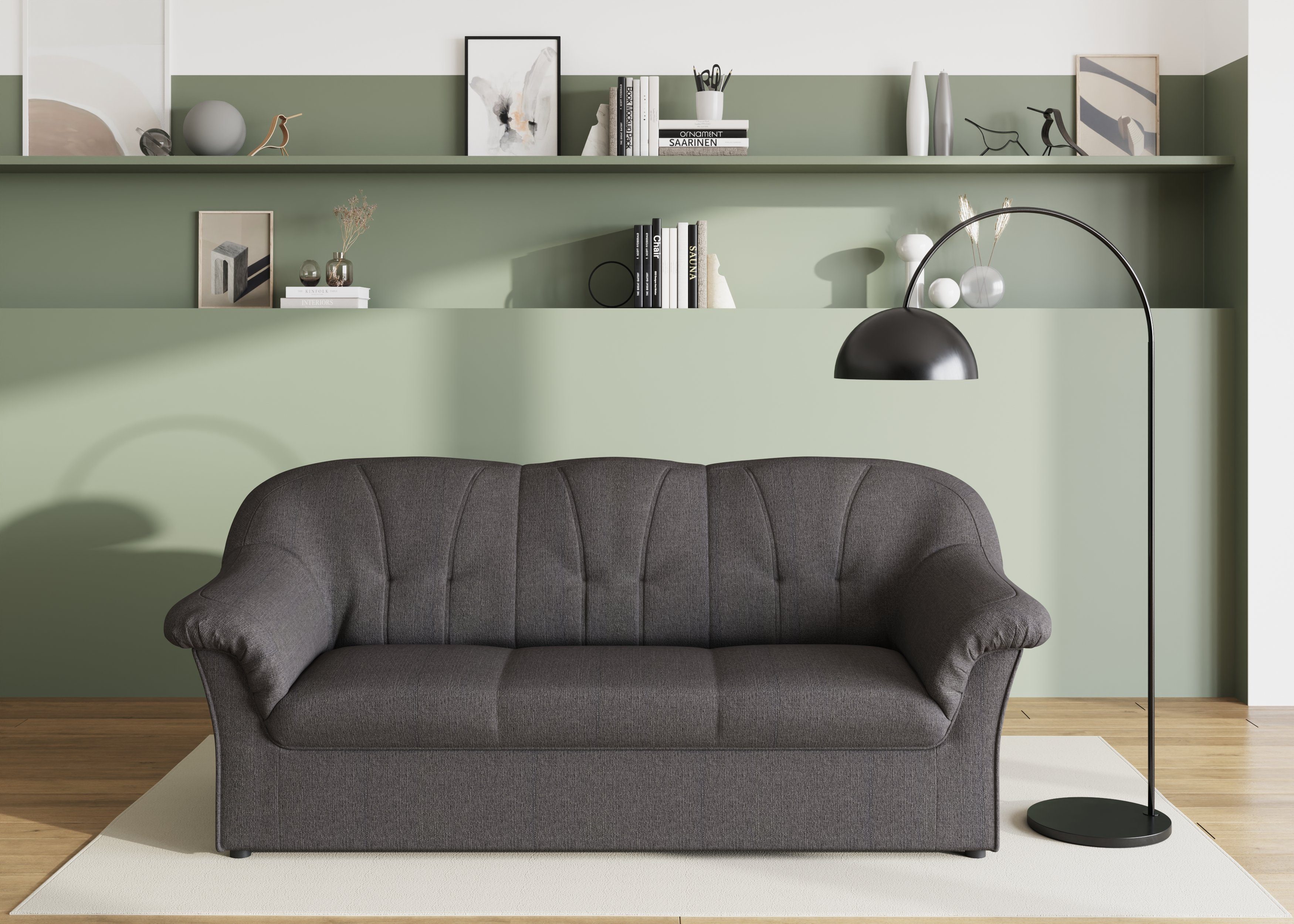 DOMO collection 3-Sitzer "Pegnitz für kleine Räume, Breite 185cm", zeitlos, günstig online kaufen