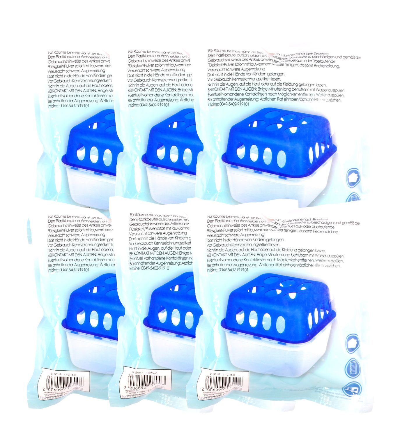 BURI Luftentfeuchter 6er-Pack Luftentfeuchter Nachfüllbeutel 400g Granulat günstig online kaufen