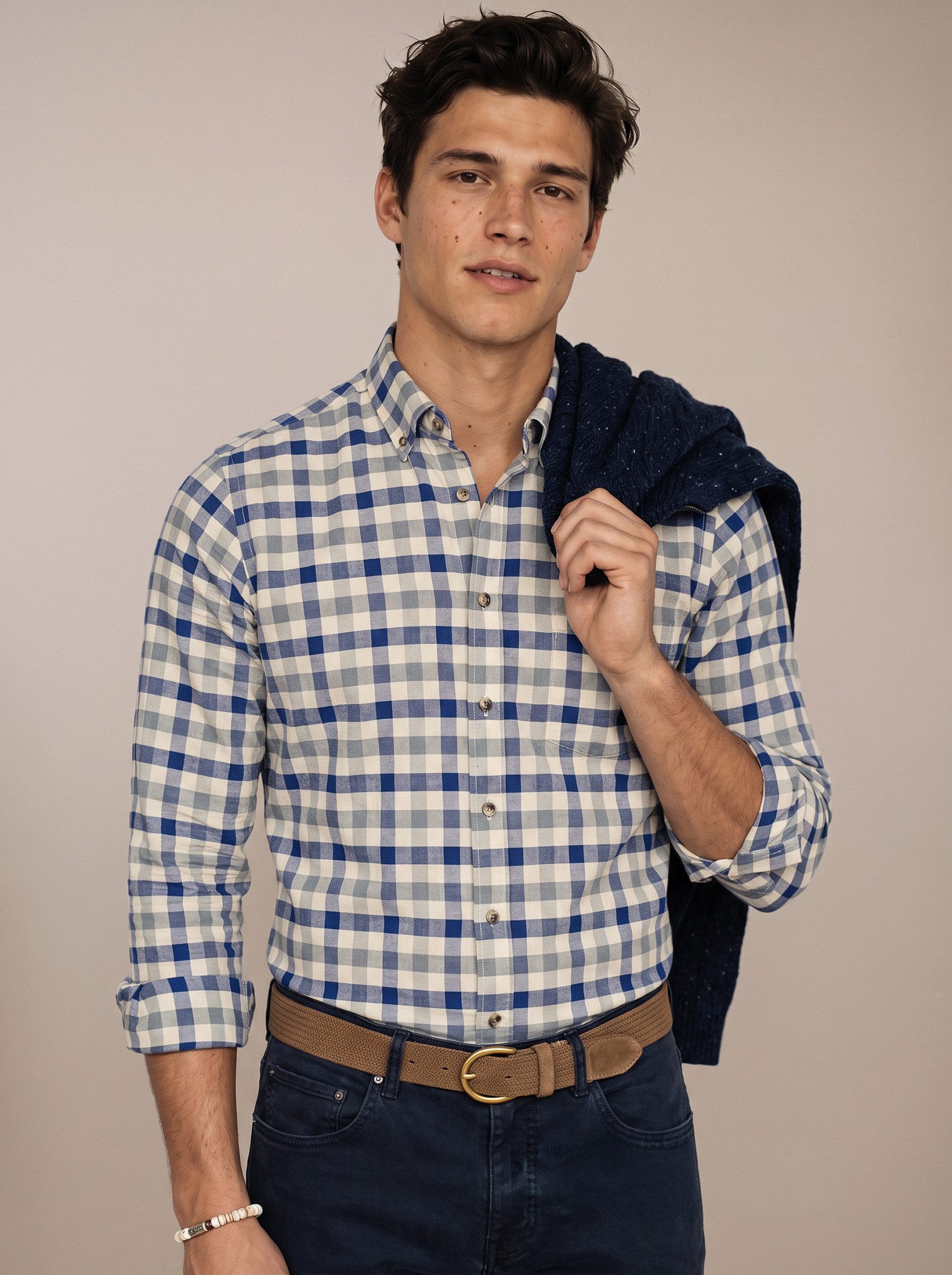 FYNCH-HATTON Karohemd mit Button-Down-Kragen