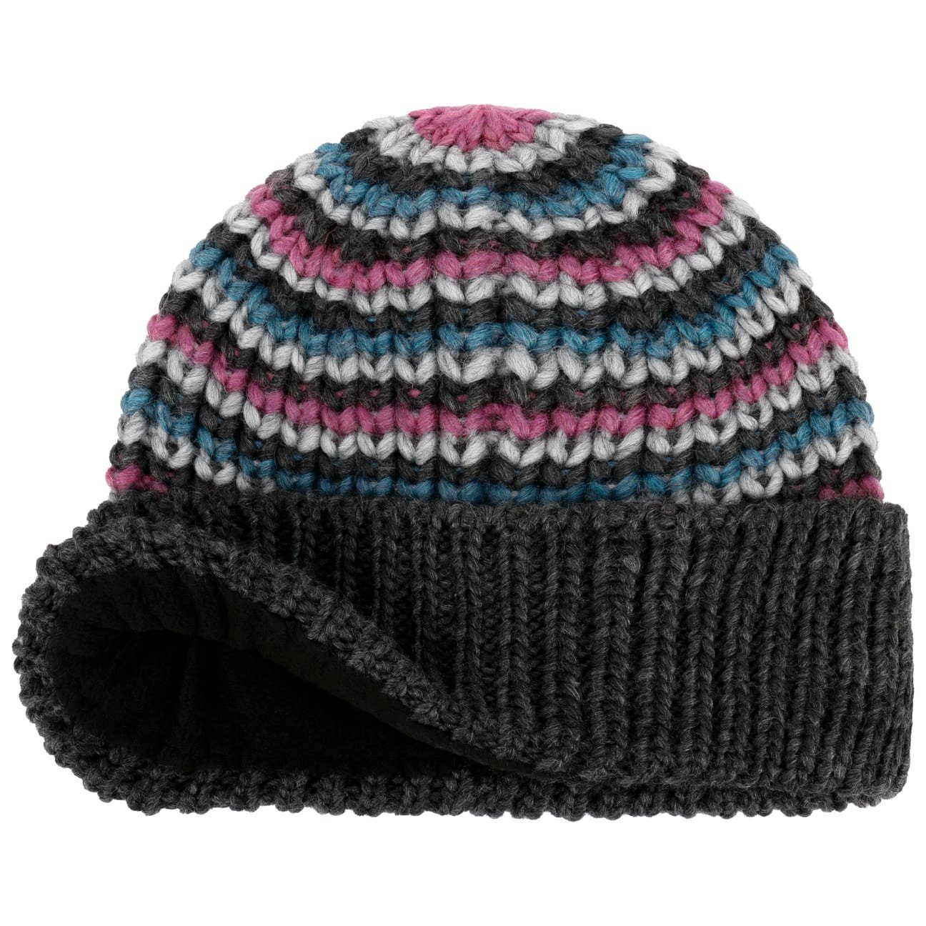 Seeberger Beanie (1-St) Strickmütze mit Umschlag anthrazit