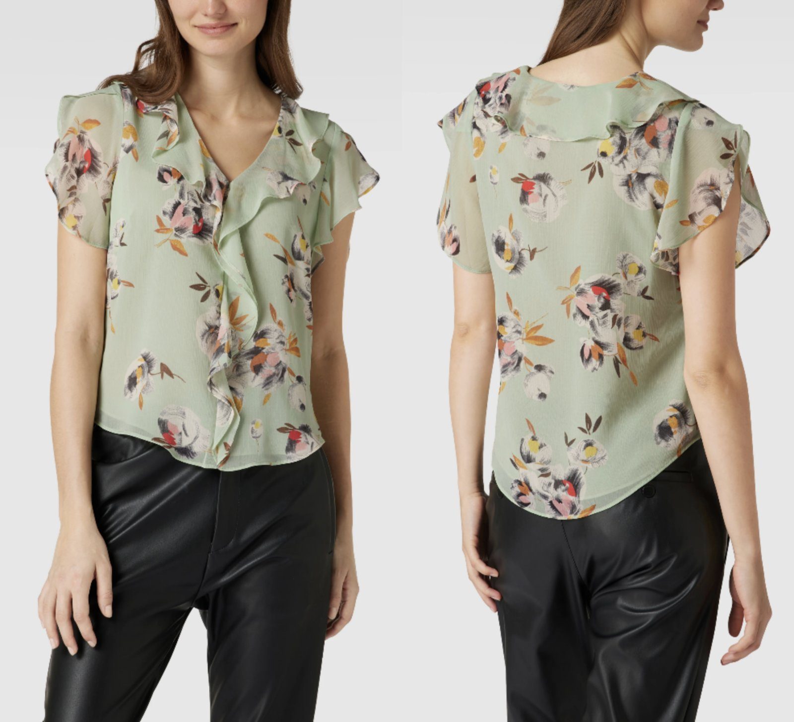 Ralph Lauren T-Shirt LAUREN RALPH LAUREN Crinkled Blouse Hemd