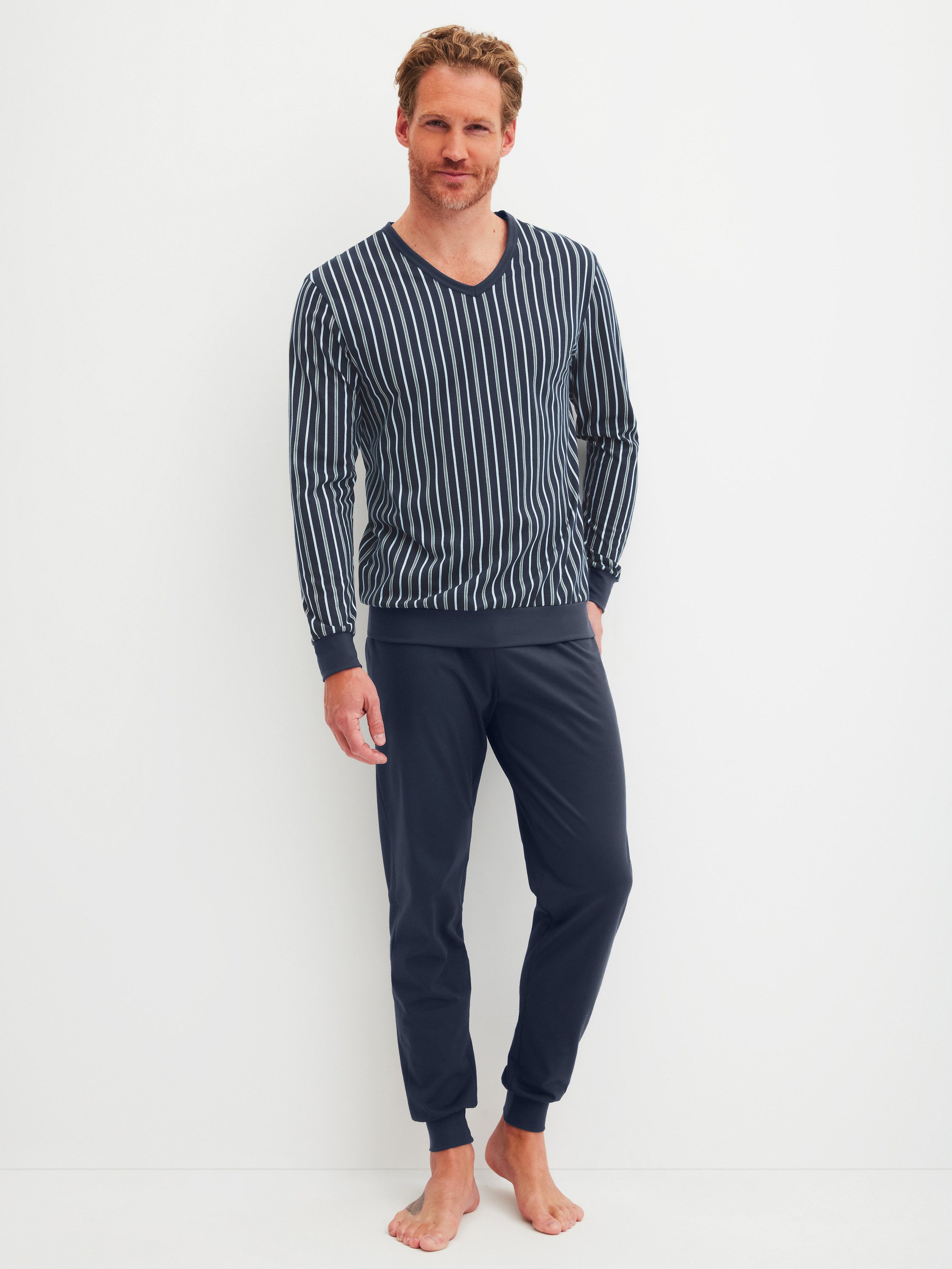 CALIDA Pyjama Cotton Special Herren (2 günstig online kaufen