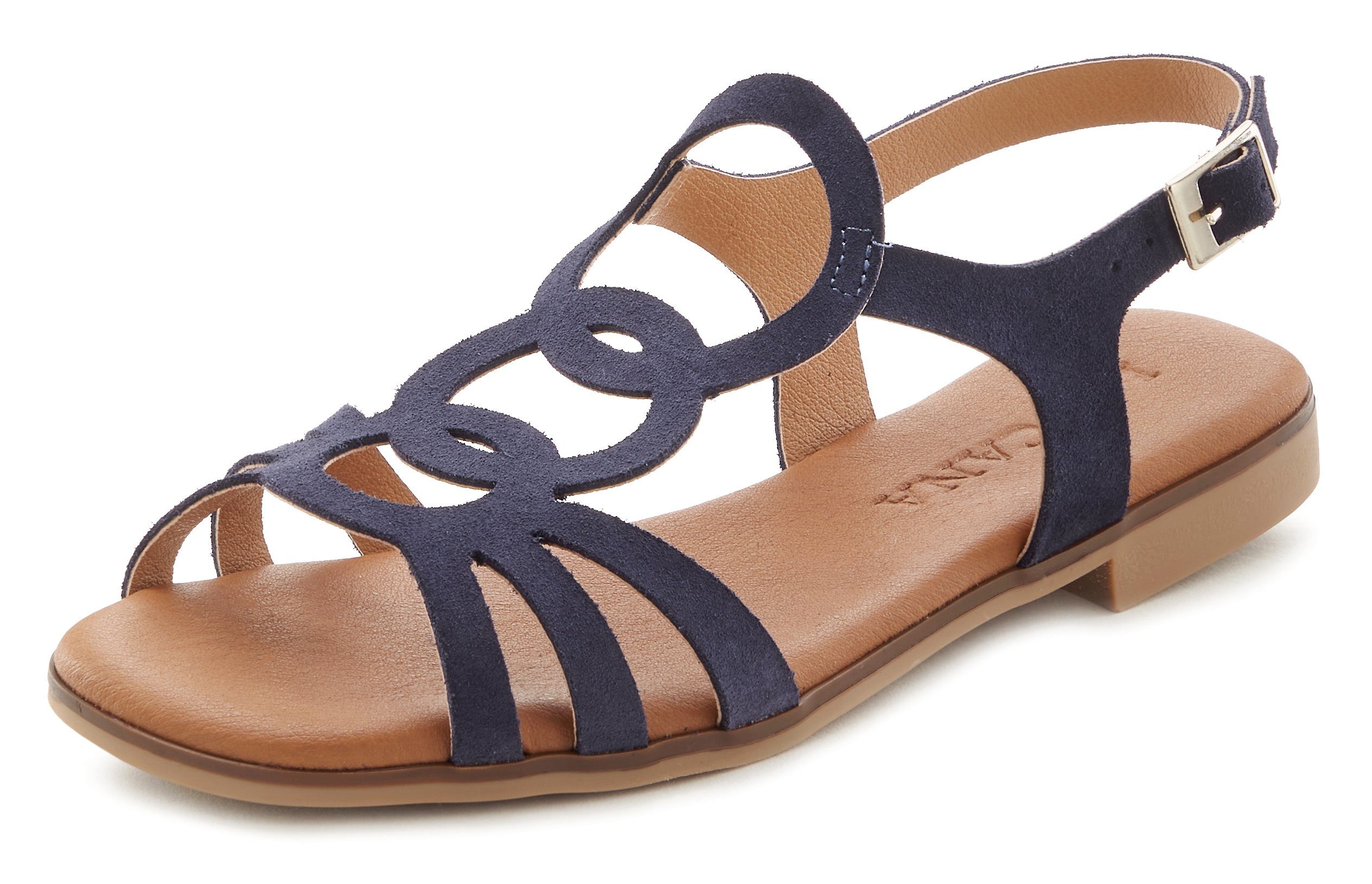 LASCANA Sommerschuh Sandale aus hochwertigem Leder, Sandalette, Sommerschuh günstig online kaufen