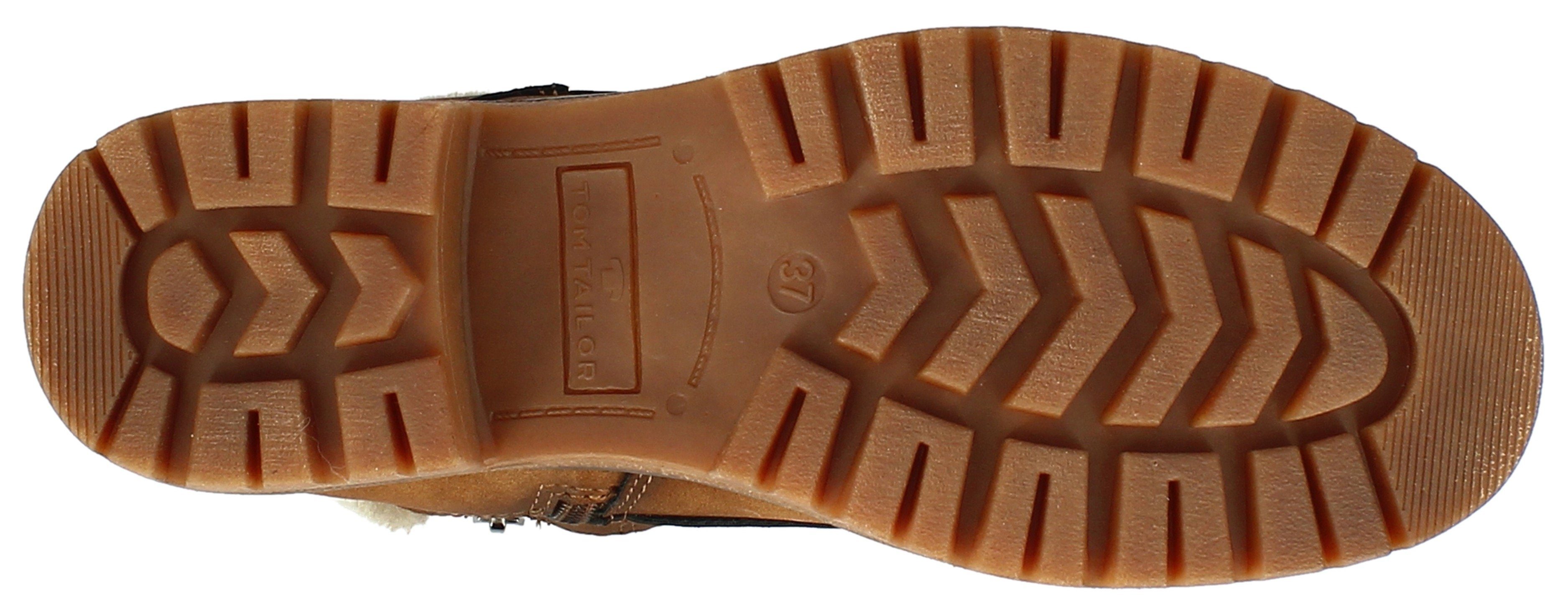 TOM TAILOR Winterboots Workerboots, Hiking Boot mit Blockabsatz