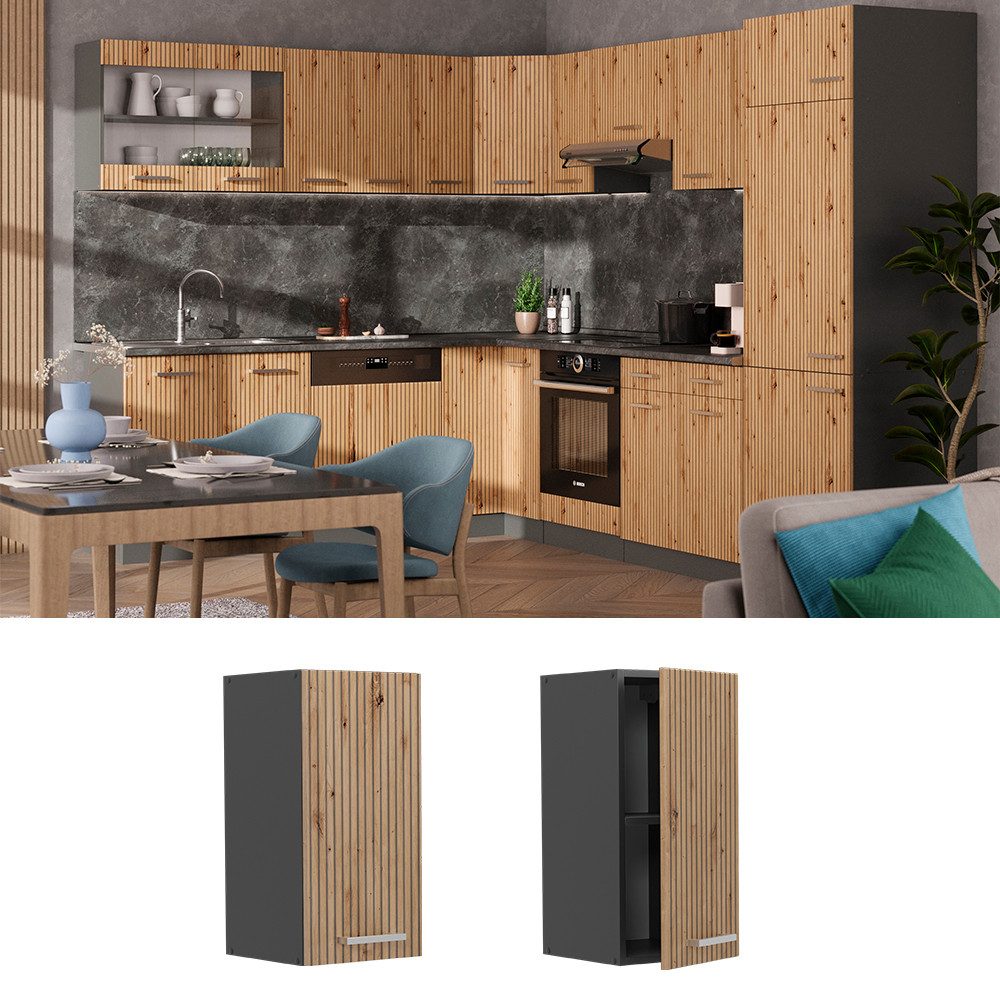 Vicco Hängeschrank R-Line, Artisan-Eiche/Anthrazit, 30 cm günstig online kaufen