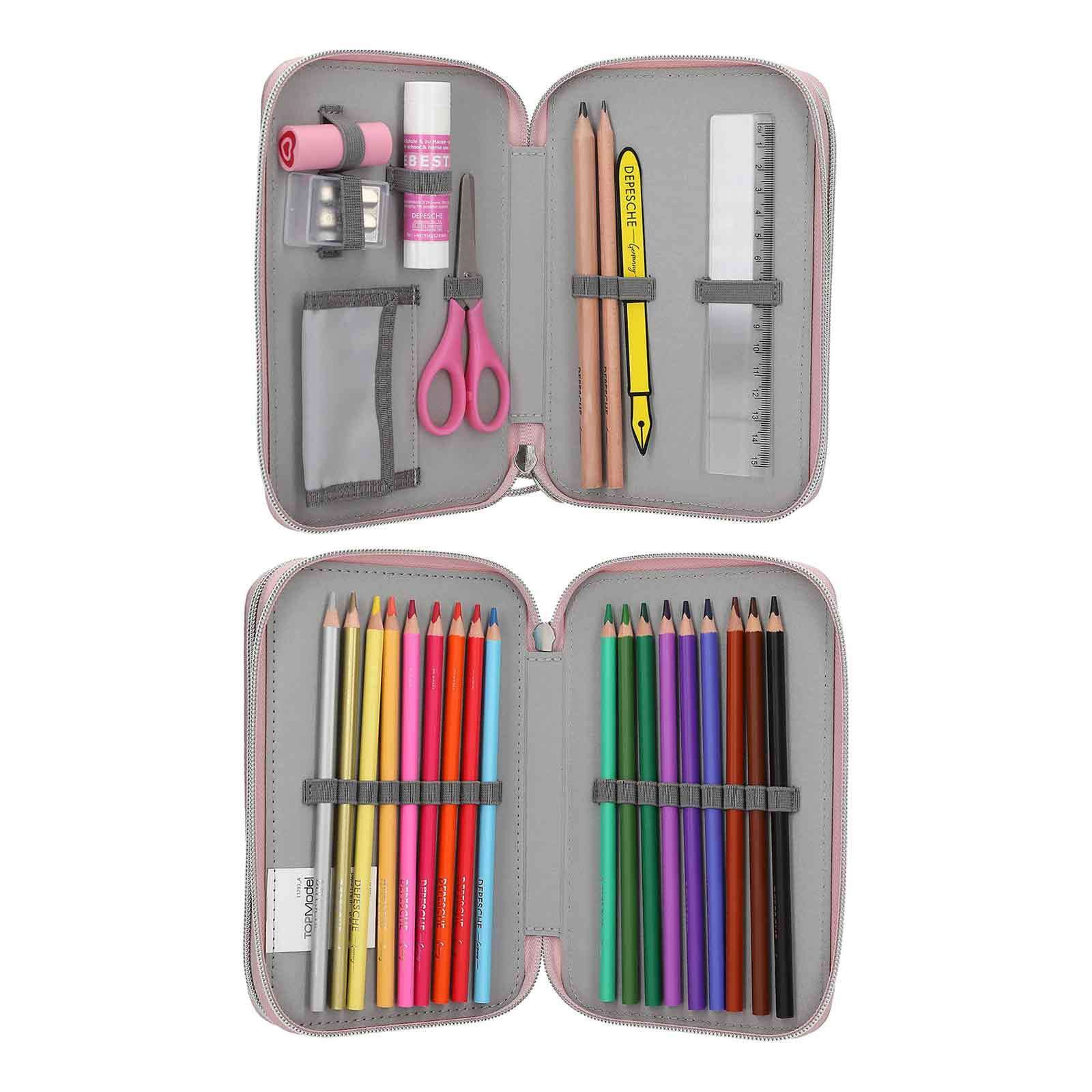 Depesche Federmäppchen TOPModel 2-Fach Federtasche MY BFF, (1-tlg)