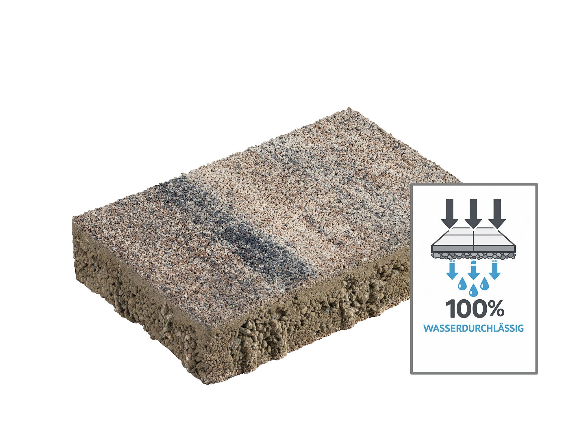 Porenbeton AQUADRAIN PERMEA MUSCHELKALK 30/20/6 CM