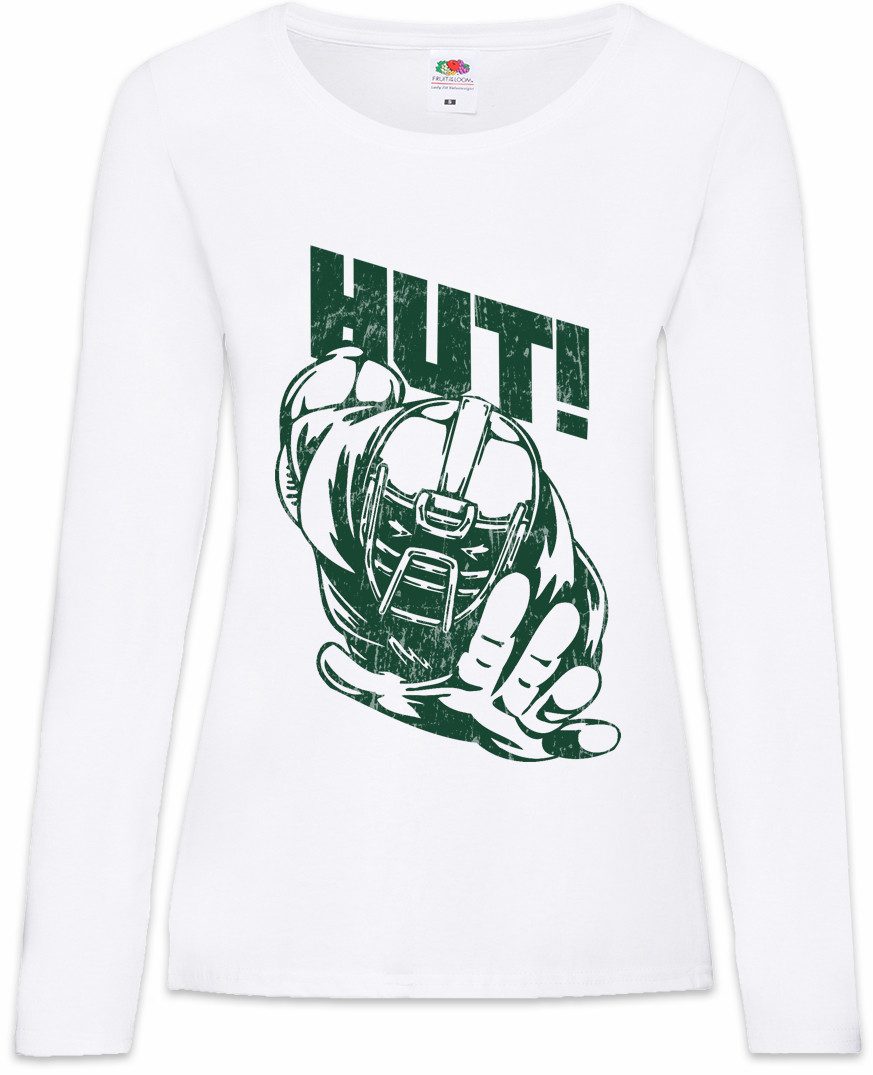 Urban Backwoods Langarmshirt American Football Hut Damen Langarmshirt Player Sport Passion Love (1-tlg) Addiction Spielfeld Court Spieler