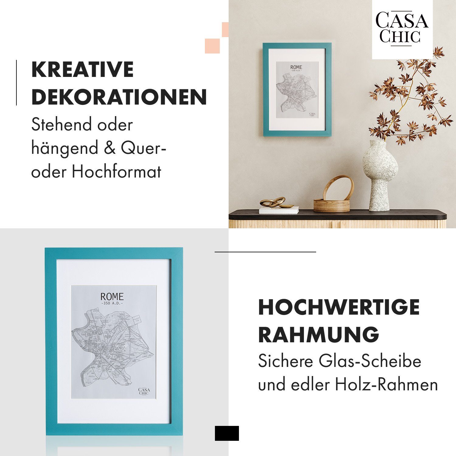 Casa Chic Bilderrahmen Clapton, (Set)