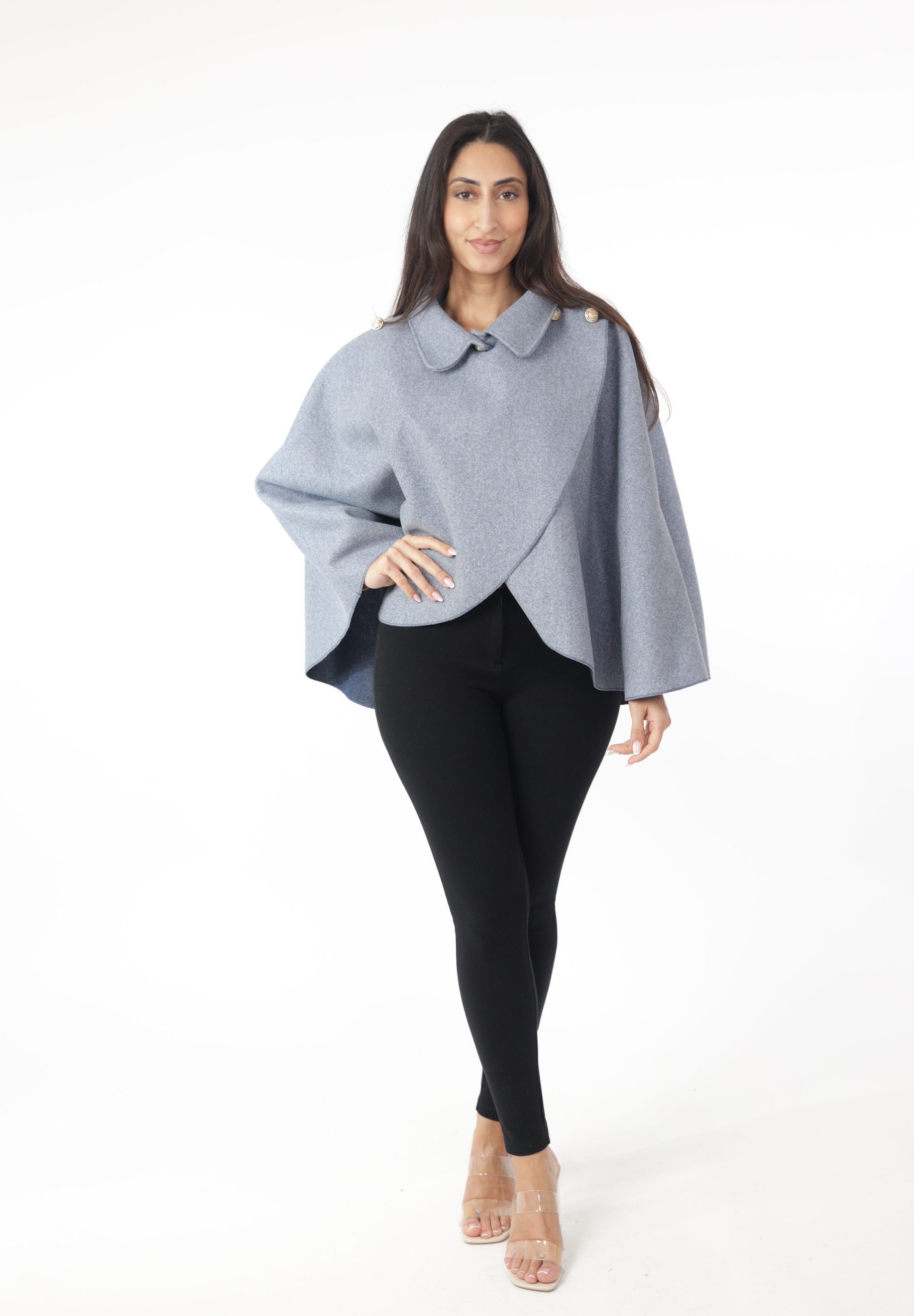 Elara Poncho Jacke