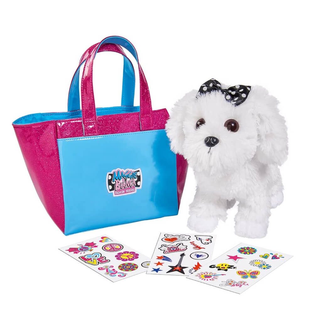 BEMIRO Tierkuscheltier Maggie und Bianca Hund mit Tasche