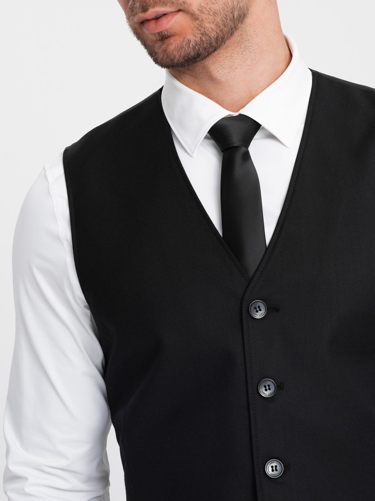 OMBRE Anzugweste Herren Anzugweste ohne Revers günstig online kaufen