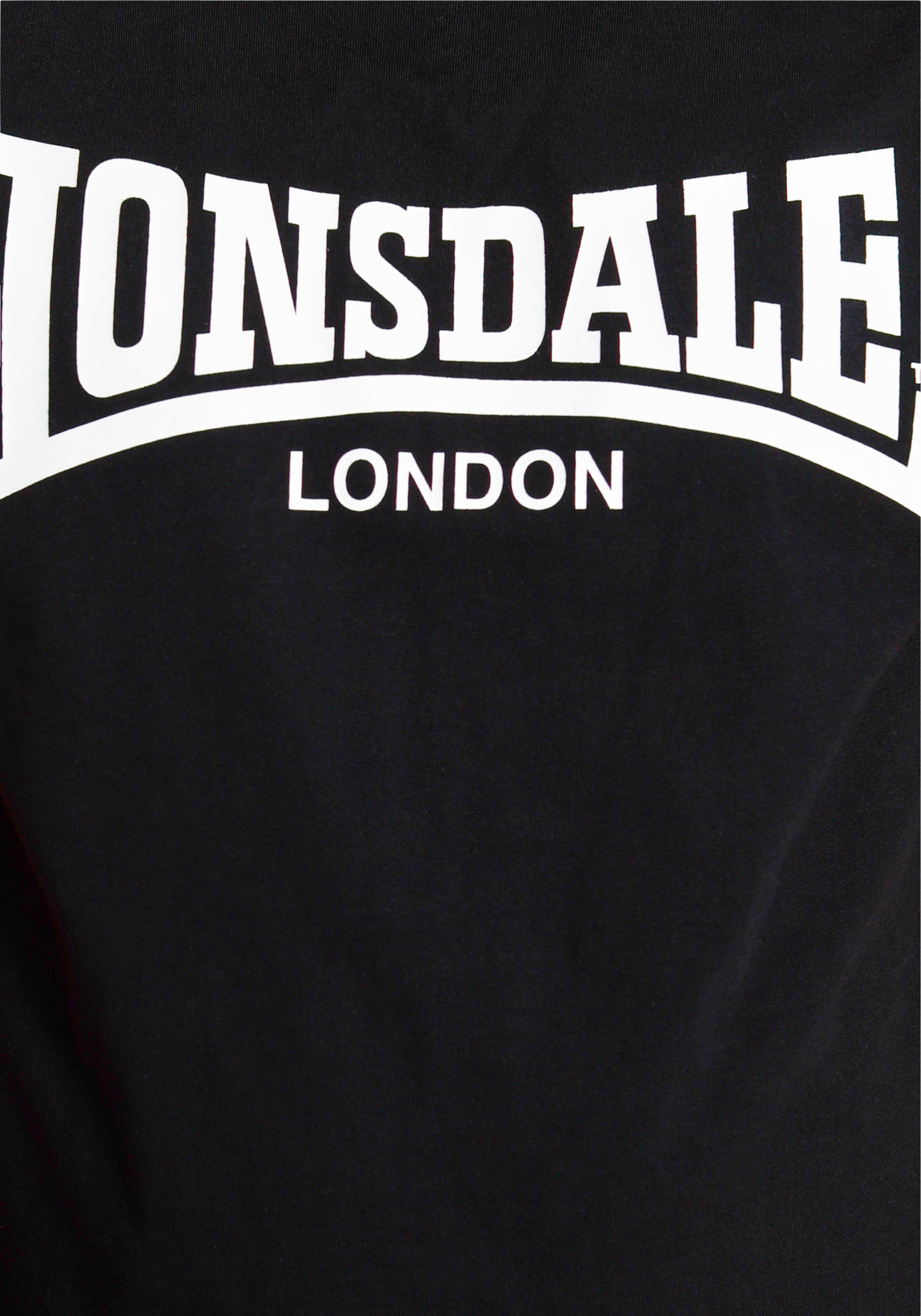 Black/White mit Lonsdale MOY 2-tlg., T-Shirt) Freizeitanzug (Packung,