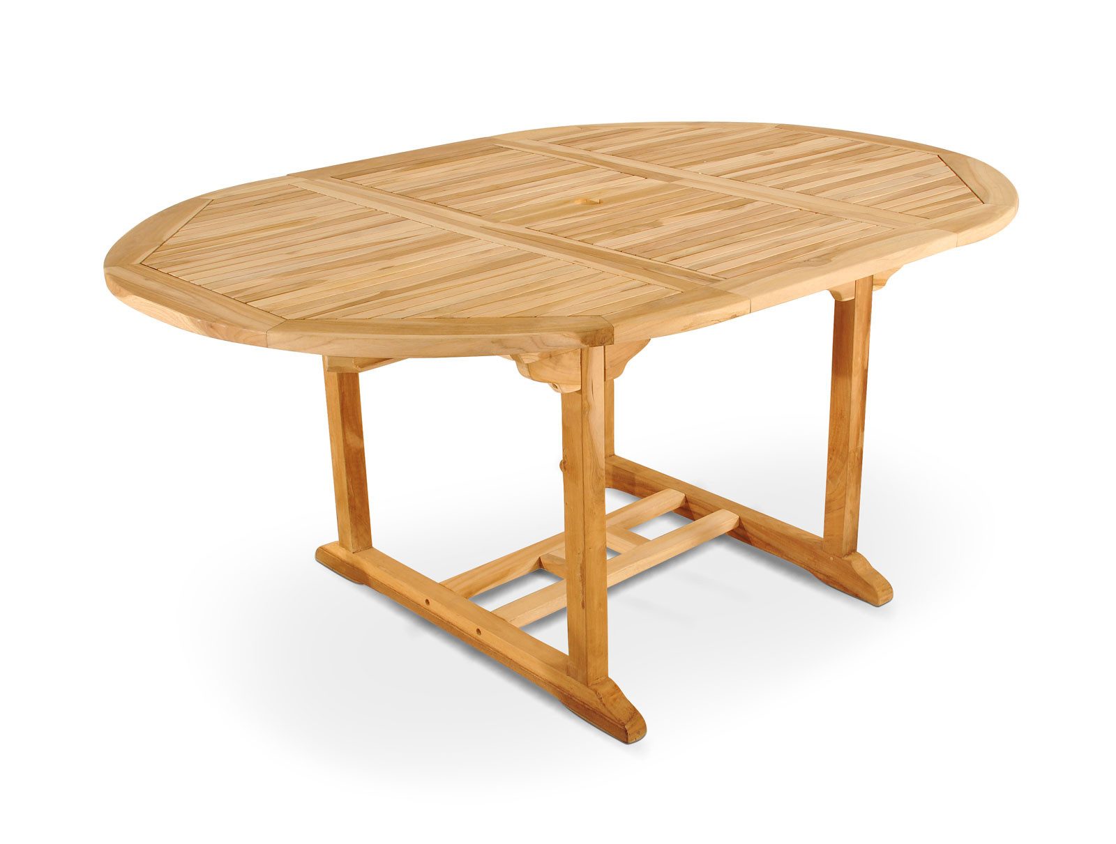 SAM® Garten-Essgruppe Baros/Negros, Set 6tlg, robustes Teakholz, naturfarben, ausziehbar von 120cm - 170cm