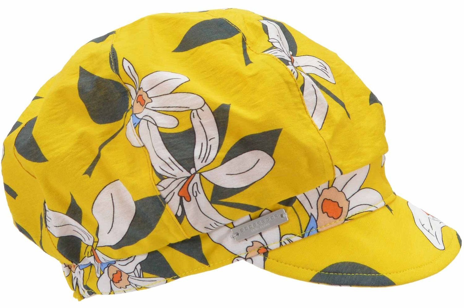 Seeberger Schiebermütze Wasserabweisende knautschbare Blumen Ballonmütze