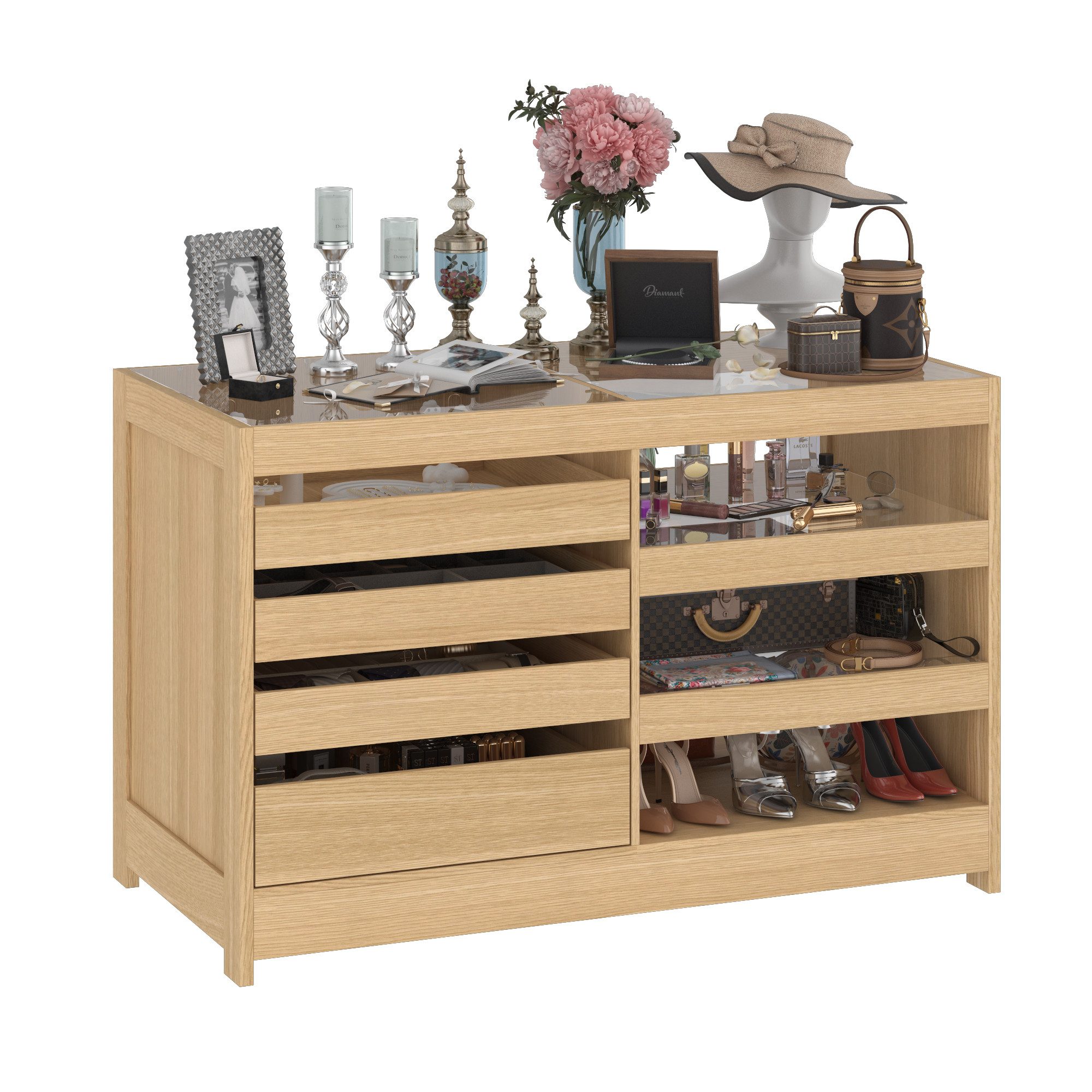 FUFU&GAGA Kommode Mittelinsel,‎140 x 60 x 90 cm