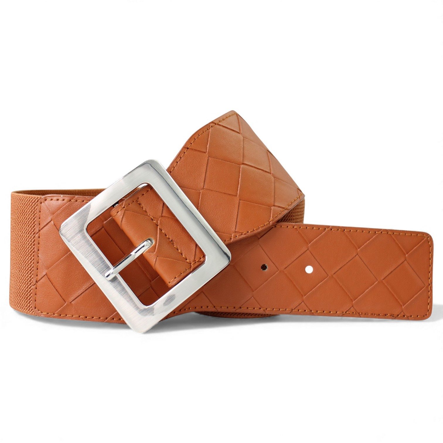 FRONHOFER Stretchgürtel 18941 (1-St) Breiter Stoff-Taillengürtel, silberne günstig online kaufen