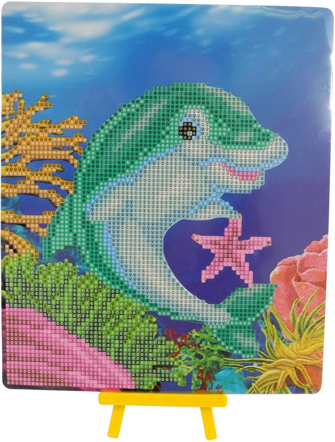 Pracht Spiel Diamond Painting Delfin mit Aufsteller