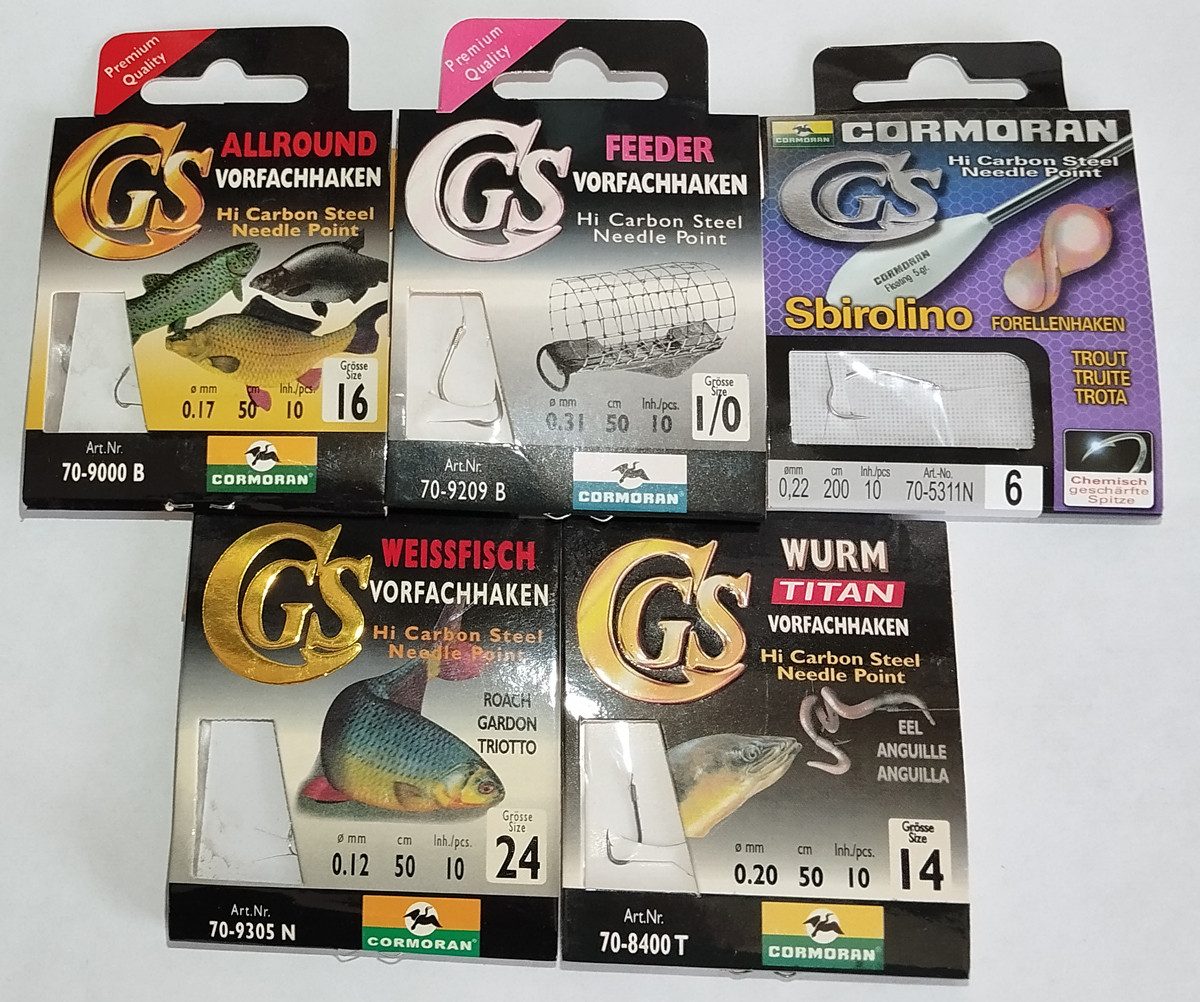 Daiwa Cormoran Wurmhaken Cormoran CGS-Angelhakenset, 5-teilig