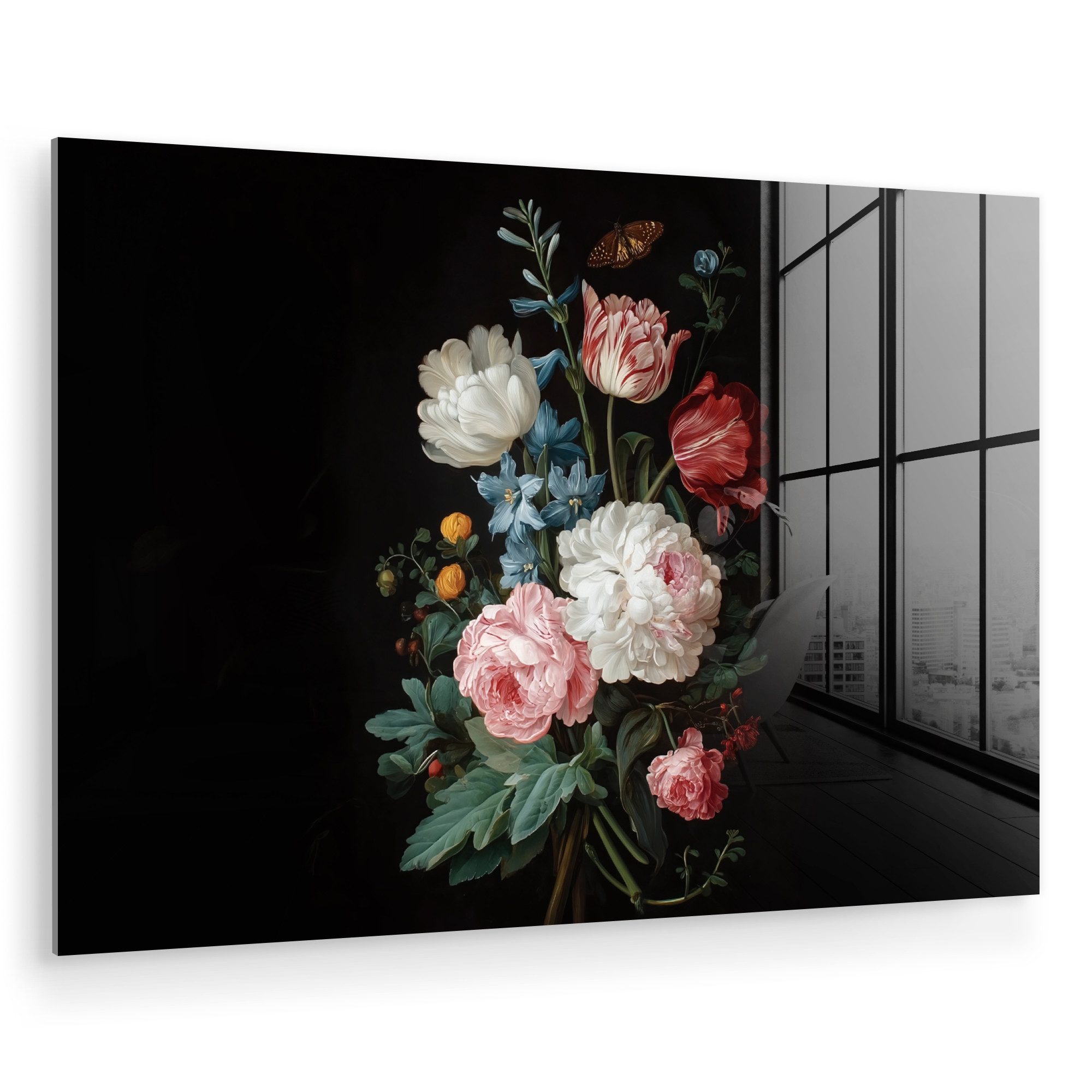 MuchoWow Acrylglasbild Blumenstrauß - Bunt - günstig online kaufen
