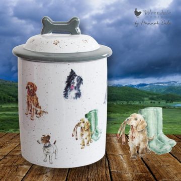 Wrendale Futterbehälter Wrendale Designs Keramik Hunde-Leckerli Dose - ca. 1 Liter, Keramik, (Stück)