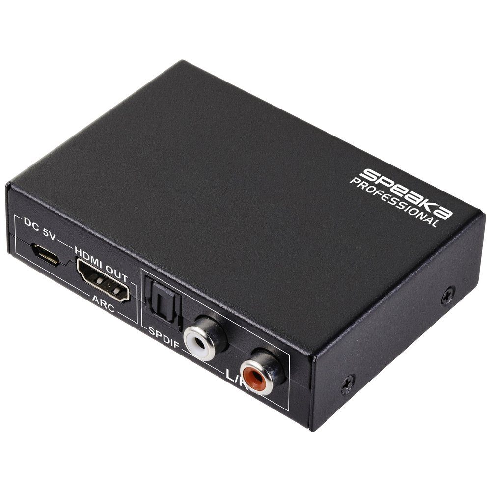 SpeaKa Professional Audio Konverter [HDMI - HDMI] 3840 x 2160 Pixel Audio-Adapter