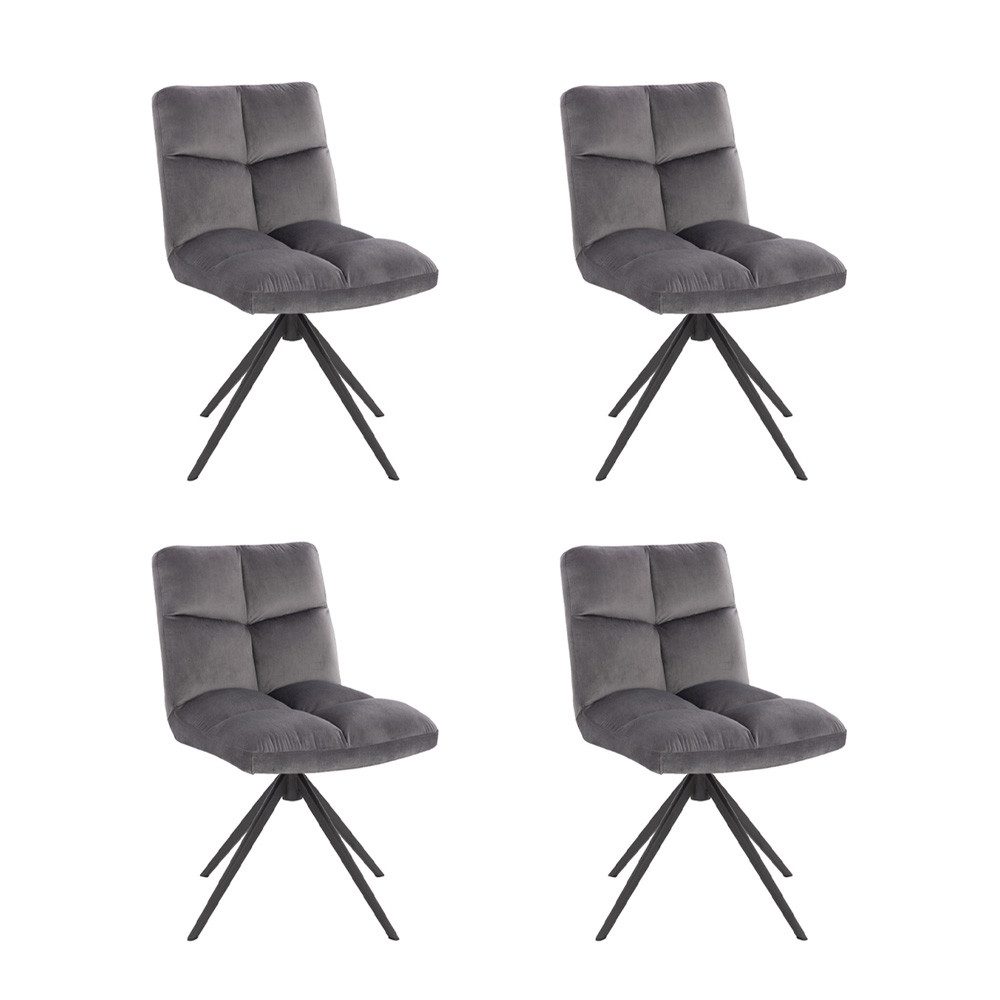 HOME DELUXE Esszimmerstuhl drehbar 2er - 8er Set NODA (4 St), Gestell aus E günstig online kaufen
