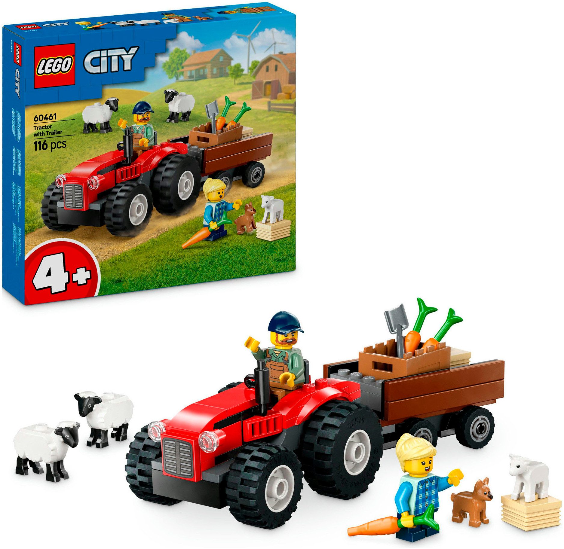 LEGO® Traktor mit Anhänger (60461), LEGO City Konstruktionsspielsteine, (11 günstig online kaufen