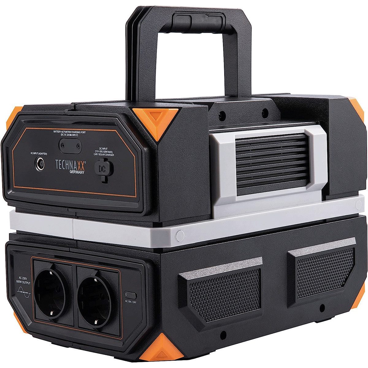 Technaxx Technaxx 600W Powerstation mit 2X 230V Steckdose, 6X USB, 2X DC 12V Powerstation