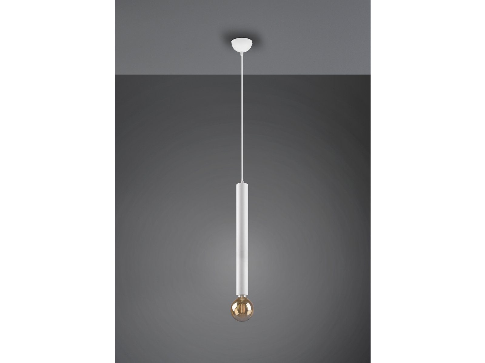 Lampe Treppenhaus, wechselbar, warmweiß, LED meineWunschleuchte Pendelleuchte, LED & übern kleine Esstisch Ø10cm im minimalistisch-e
