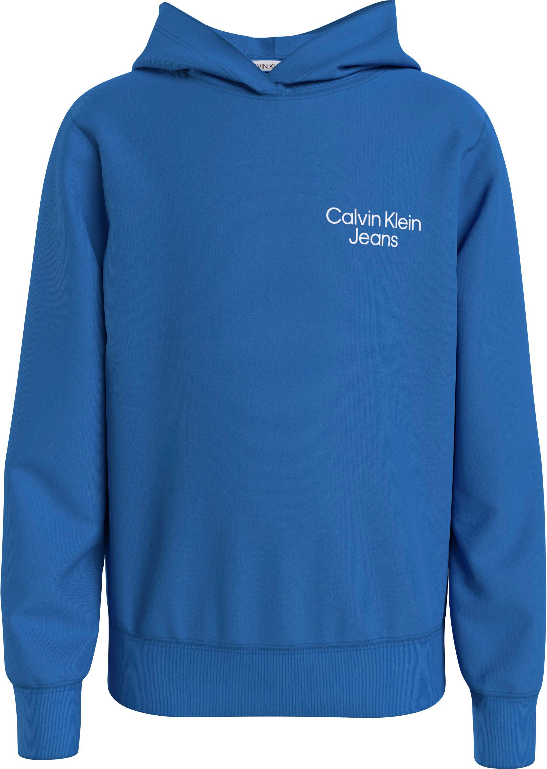 HOODIE CKJ Calvin Logodruck Klein Sweatshirt Jeans mit LOGO STACK