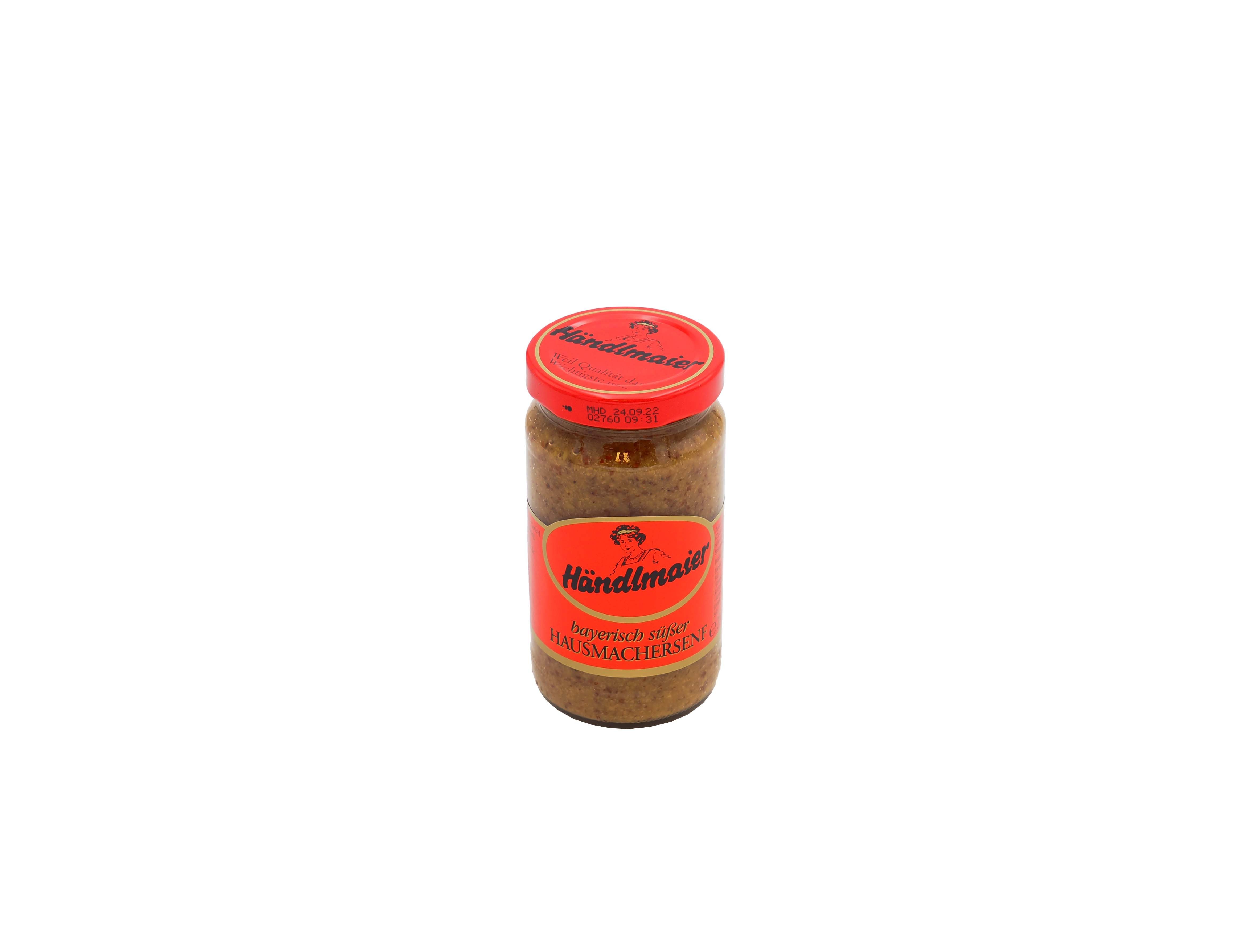Händlmaier Saucen Süßer Hausmachersenf – 12 × 200 ml Glas, 8 x