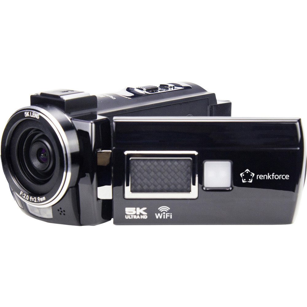 Renkforce RF-DV-200 Camcorder 5K 7.6 cm 3 Zoll 8 Megapixel Schwarz Camcorder