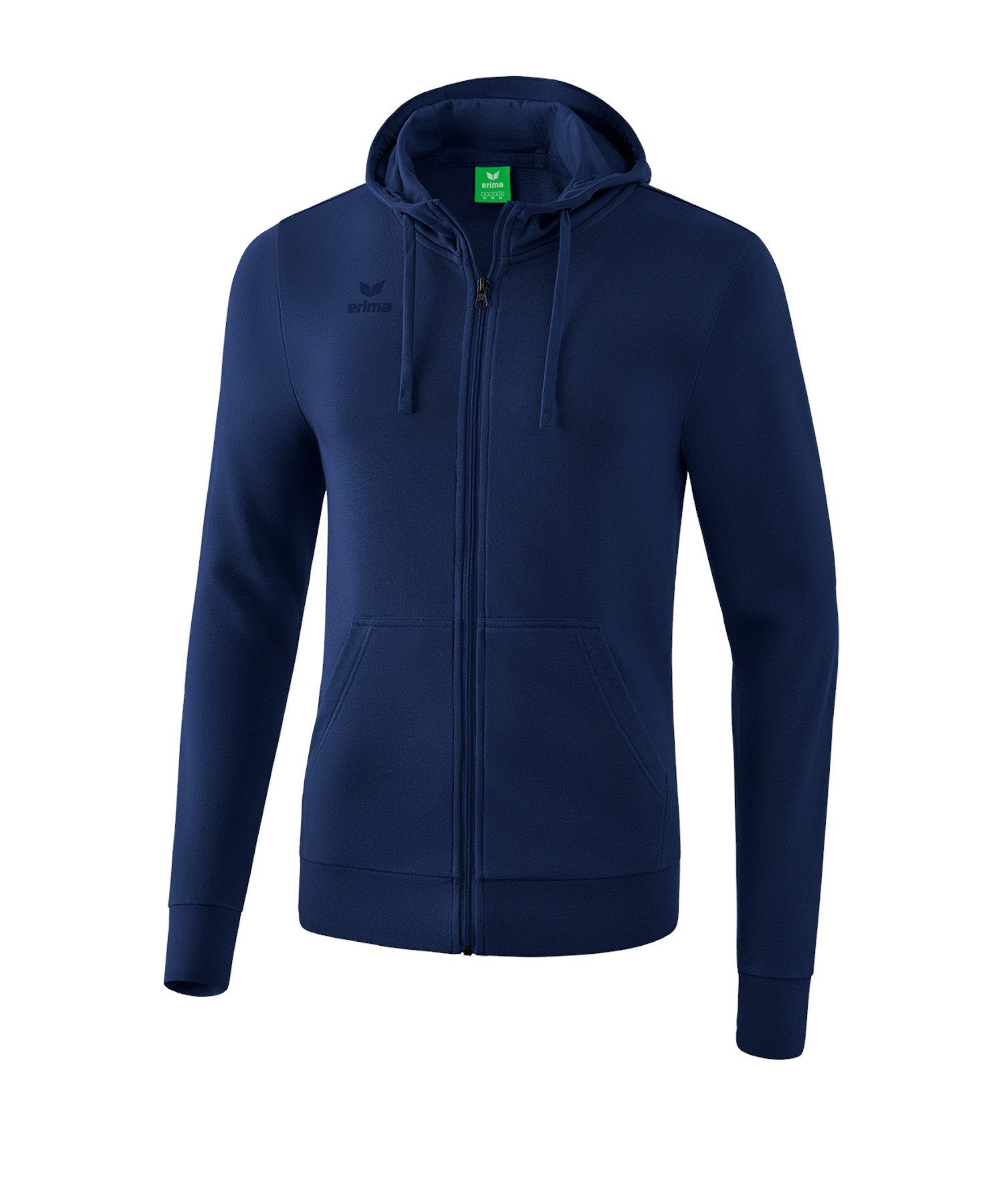 Erima Sweatjacke Basic Kapuzenjacke blau