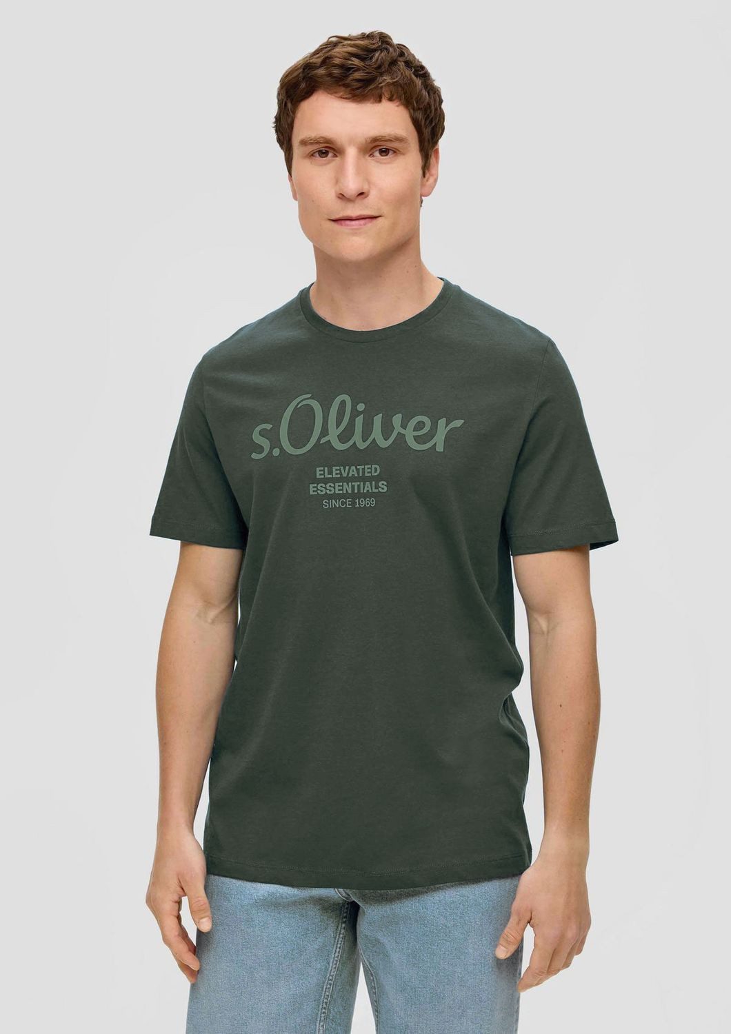 s.Oliver T-Shirt mit Metallic-Logo-Aufdruck im 2er günstig online kaufen