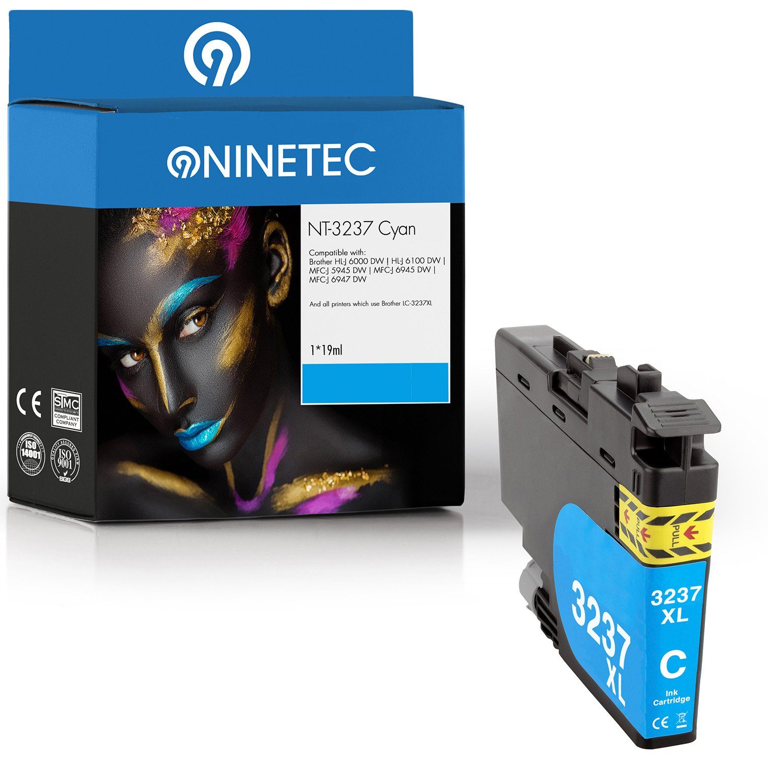 NINETEC ersetzt Brother LC-3237 3237XL Tintenpatrone | Tintenpatronen
