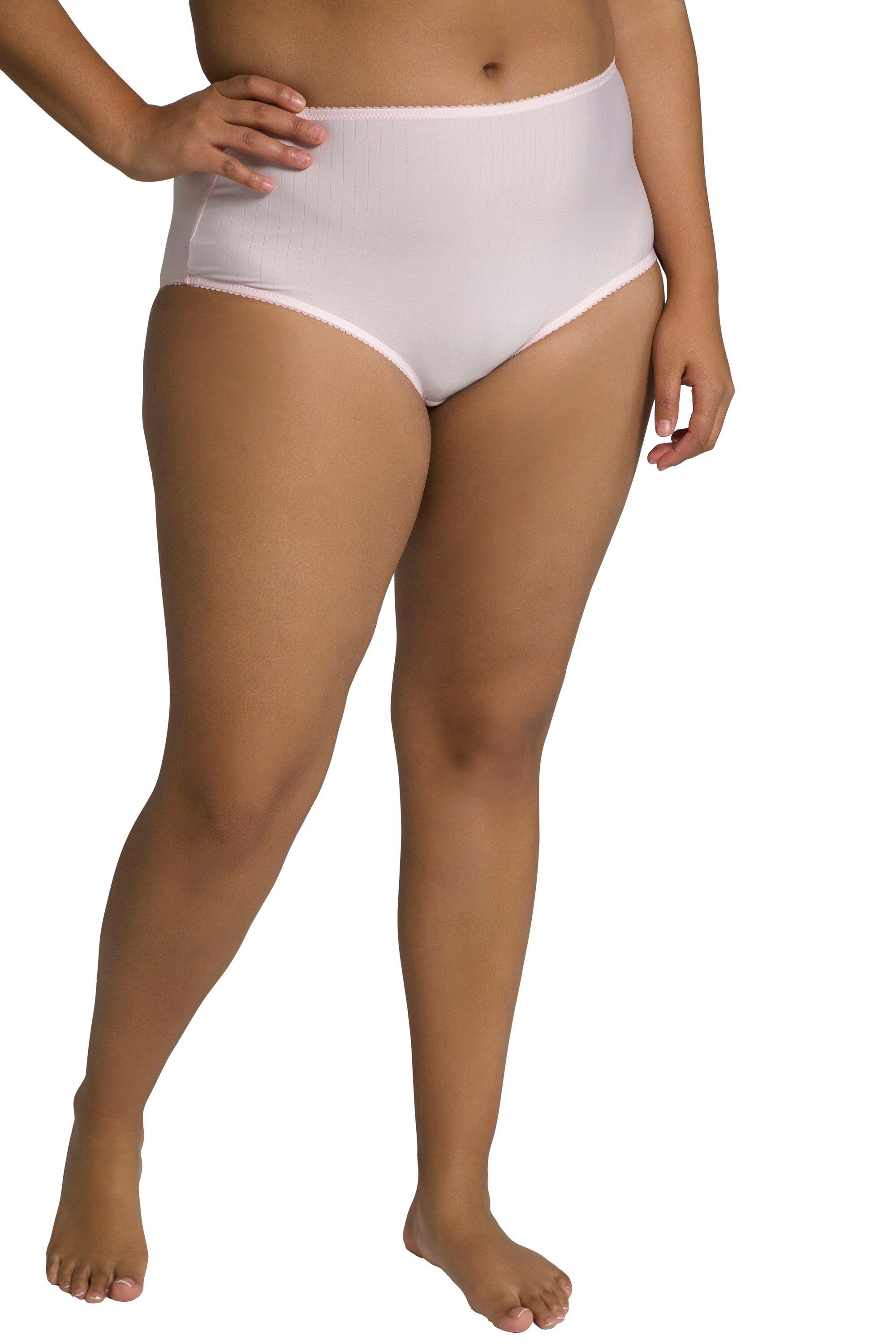 Ulla Popken Midislip Midislips 2er-Pack Nadelstreifen (2-St)