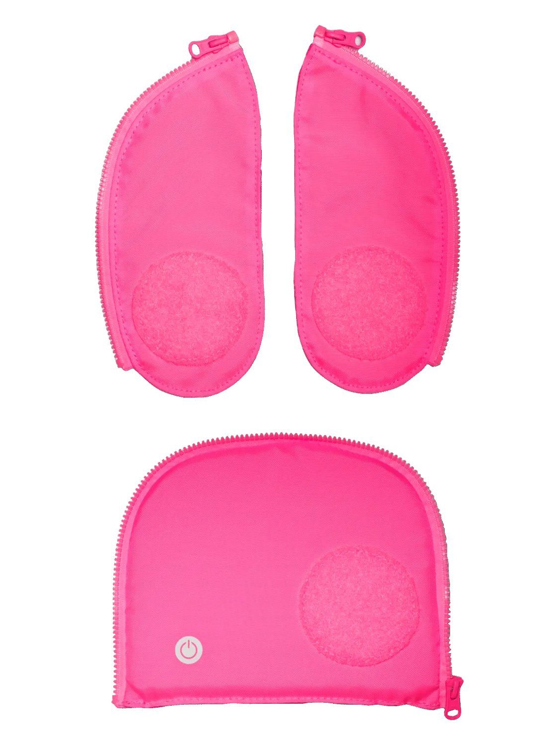 ergobag Schulranzen Fluo LED Zip Set, reflektierend