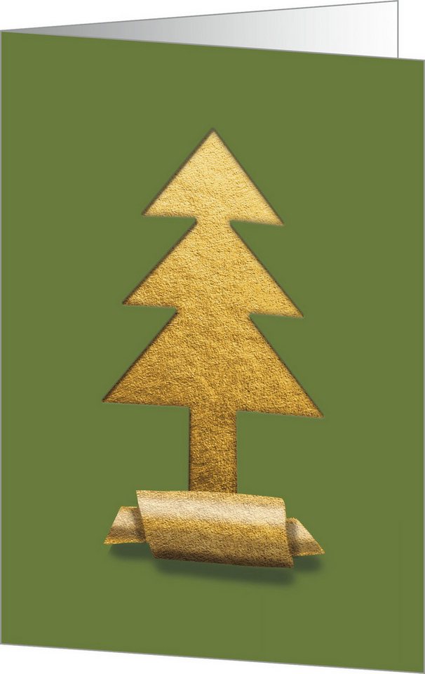 Thumbnail - Sigel Grußkarten SIGEL DS081 Weihnachts-Karten-Set - 4xStern, 3xBaum, 3xKerze -