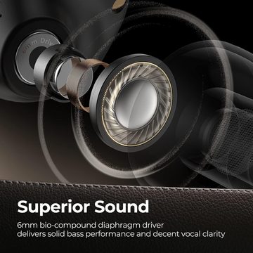 Soundpeats mit 30 Stunden Spielzeit In-Ear-Kopfhörer (Geräuschkontrolle reduziert Umgebungsgeräusche und sorgt für ungestörten Musikgenuss, während das komfortable Design den ganzen Tag über angenehmes Tragen ermöglicht, mit Touch-Steuerung, Stereo-Sound, Single/Twin-Modus, wasserfest)