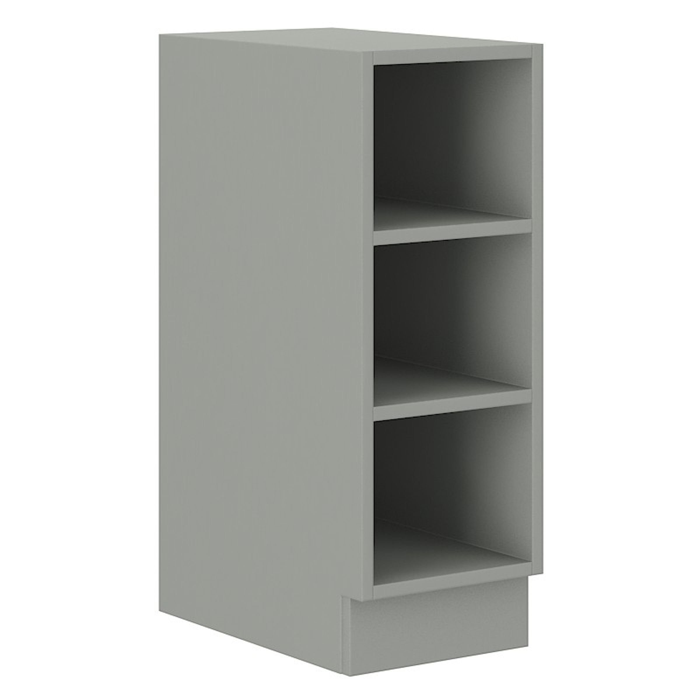 Küchen-Preisbombe Unterschrank Regal 30 cm Bianca Grey Rose - Grau Küchenze günstig online kaufen