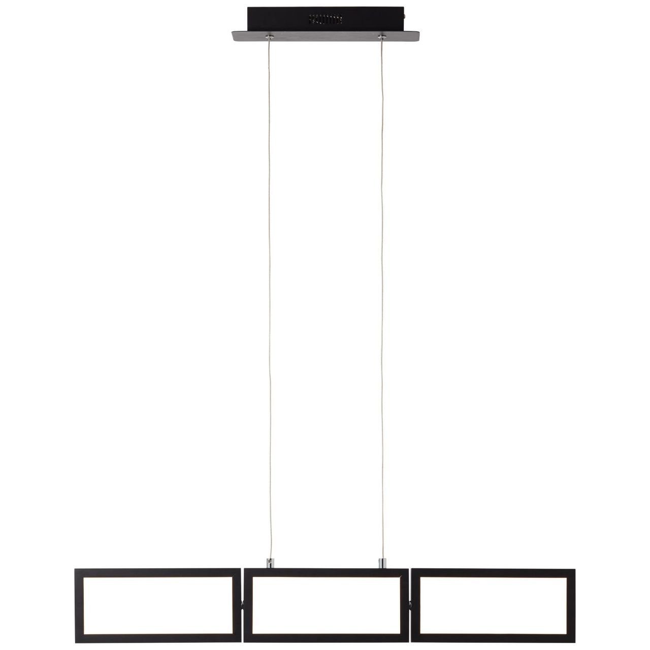 Brilliant Pendelleuchte Ranut, DimmfunktionMemoryfunktion, Warmweiß, Lampe, Ranut LED Pendelleuchte 3flg schwarz, 3x LED integriert, 11.3W