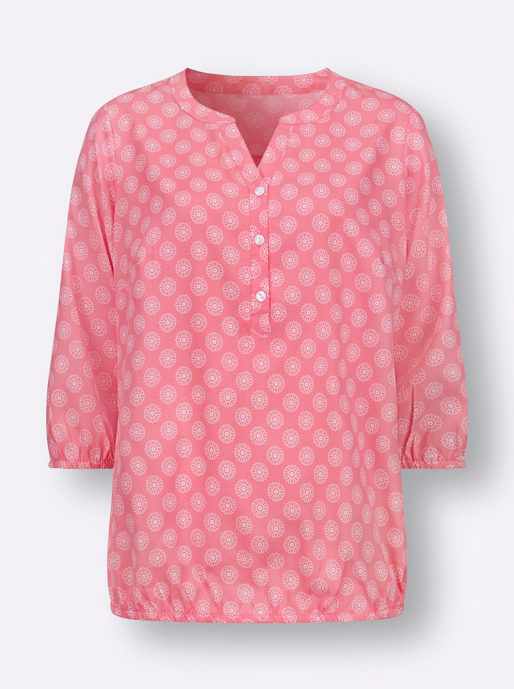Sieh Klassische Bluse an! flamingo-ecru-bedruckt