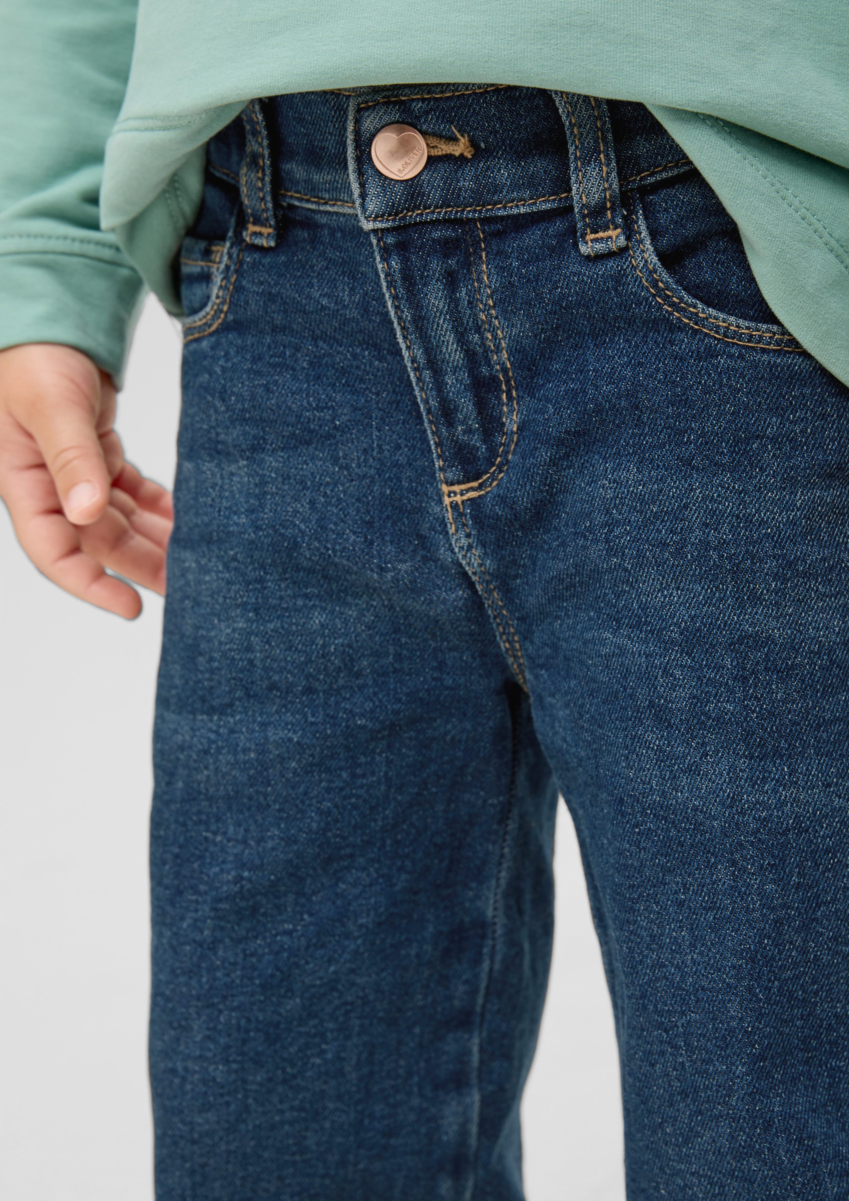 Fit / Leg Mid Rise / Jeans Wide / Weitenregulierung Waschung, Stoffhose / Kontrastnähte s.Oliver Regular