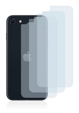 BROTECT flexible Panzerglasfolie für Apple iPhone SE 3 2022 (Rückseite), Displayschutzglas, 3 Stück, Schutzglas Glasfolie matt entspiegelt Anti-Reflex