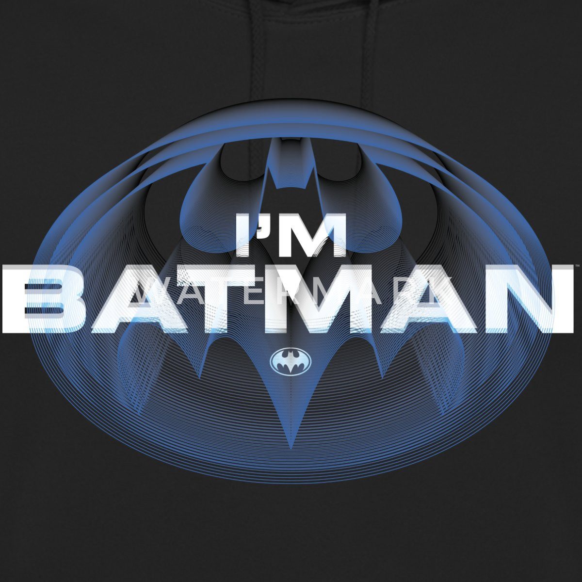 Spreadshirt Hoodie The Flash I'm Batman Blaues Logo Unisex Hoodie (1-tlg)