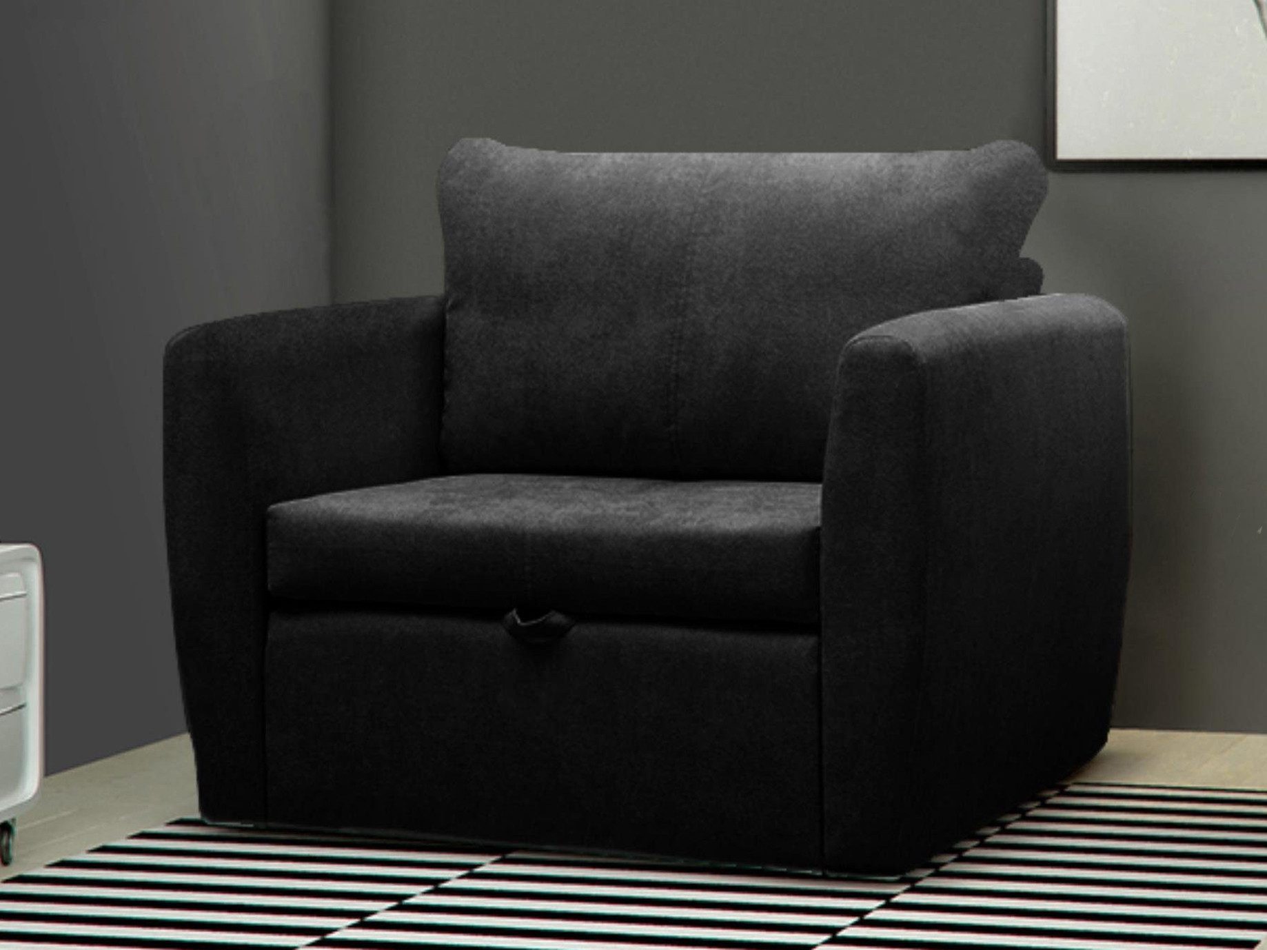 Beautysofa Relaxsessel Kamel (Modern 1-Sitzer Sofa, Wohnzimmersessel), mit Schlaffunktion