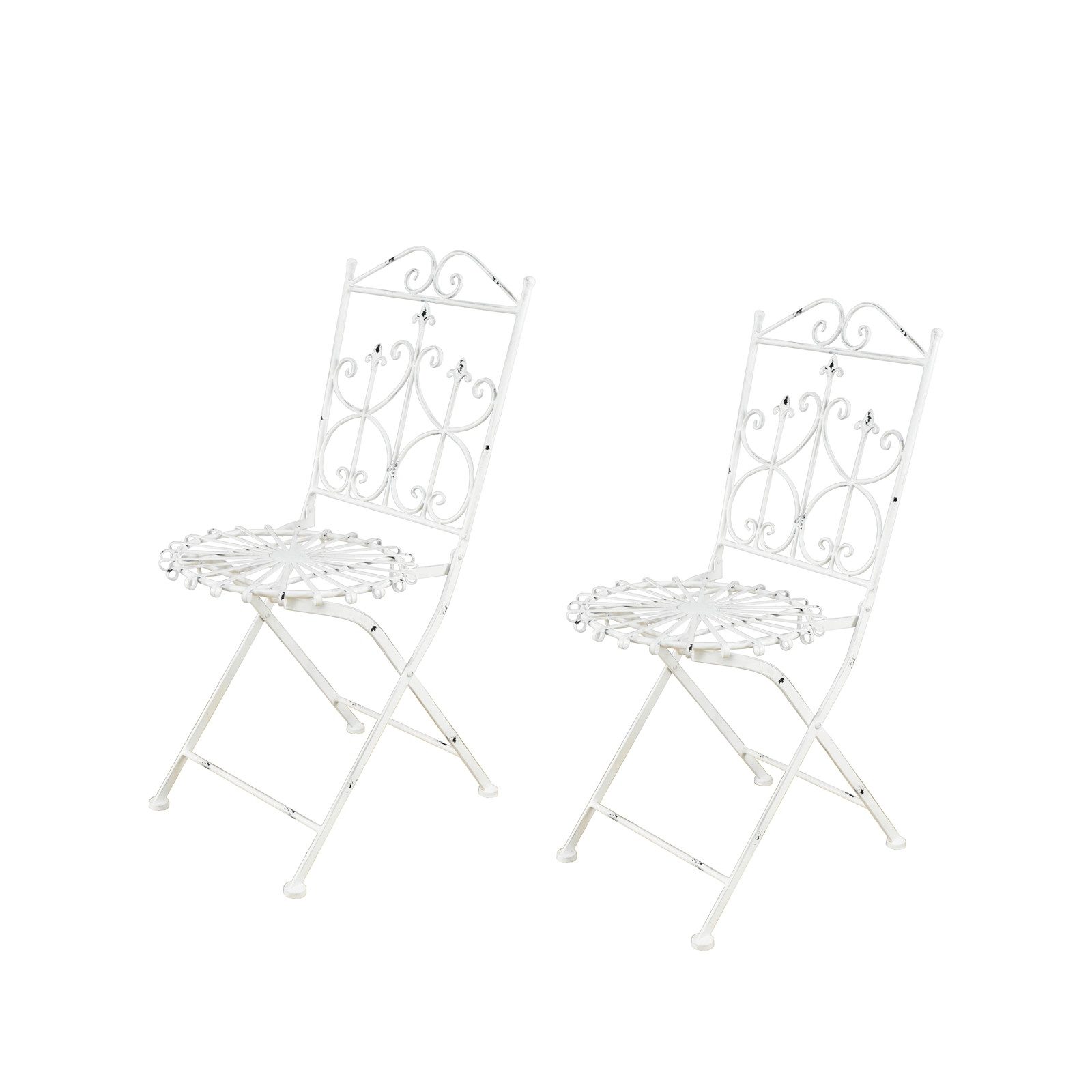 HTI-Living Gartenstuhl Gartenstühle 2er Set Romantic günstig online kaufen