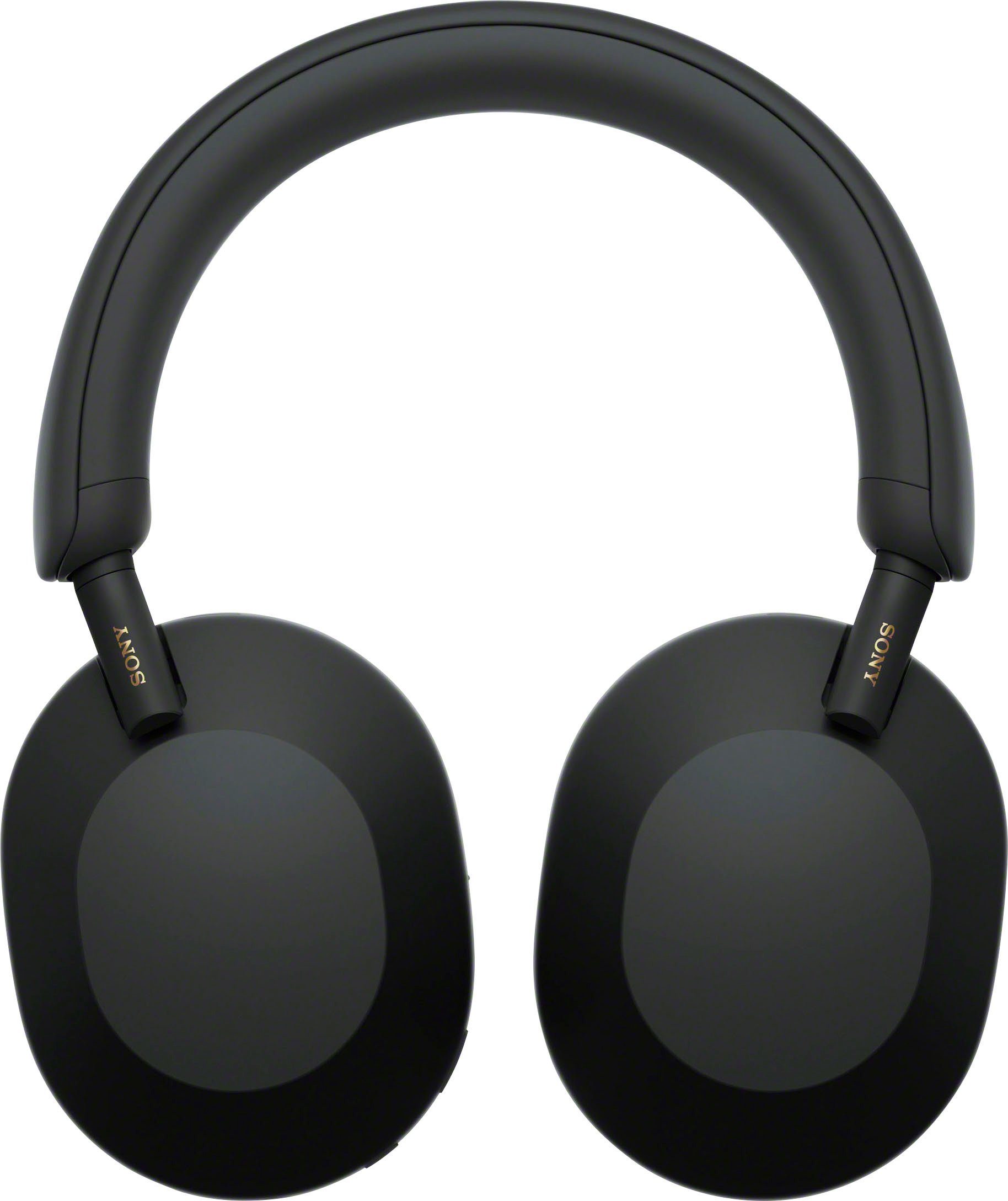 Sony WH1000XM5 kabelloser Kopfhörer Schwarz Multi-Point-Verbindung, (Freisprechfunktion, Hi-Res, Rauschunterdrückung, Noise-Cancelling, Sprachsteuerung)