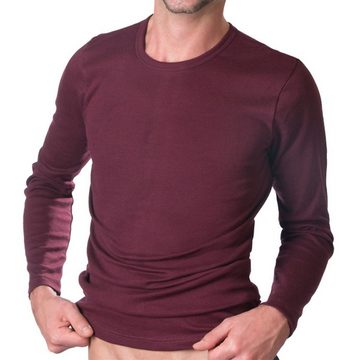 HERMKO Unterziehshirt 3640 Herren langarm Unterhemd aus 100% Bio-Baumwolle, longsleeve Shirt